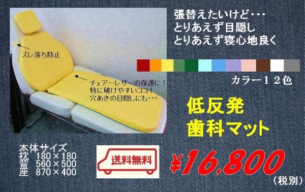 画像1: 歯科ユニット専用　低反発ウレタンマット　代引き送料込！ (1)