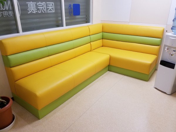 画像1: 待合椅子　張替（L-1475，L-1480) (1)
