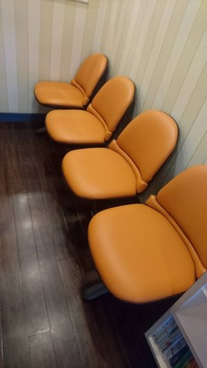 画像3: 待合椅子　１人掛け　張替（L-2803）