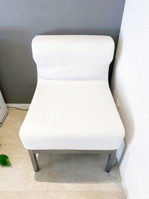 画像1: 待合椅子　1人掛け椅子　張替　（UP15007）